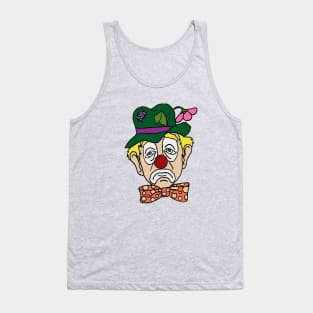 Sad Clown Face Tank Top